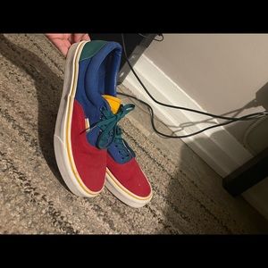 VANS Retro Colorblock Blue Green Red Low Top Sneak